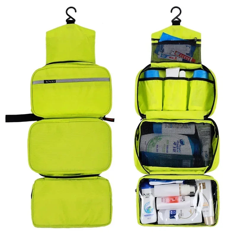 Hanging Men's Toiletry Bag Large Waterproof Cosmetic Bags Travel Organizer Lady Toiletries Makeup Toilet Foldable Bathroom Kit